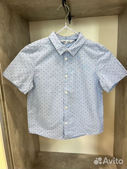 Рубашка с коротким рукавом р.128