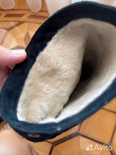 Сапоги замшевые