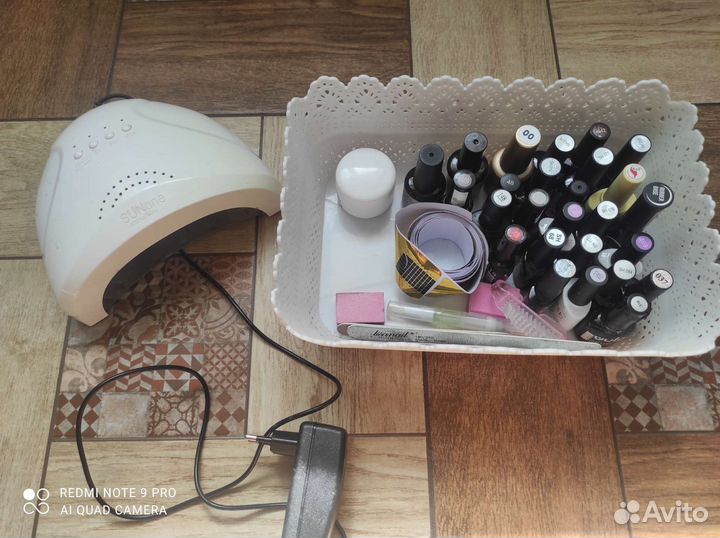 Лампа для ногтей набор бу