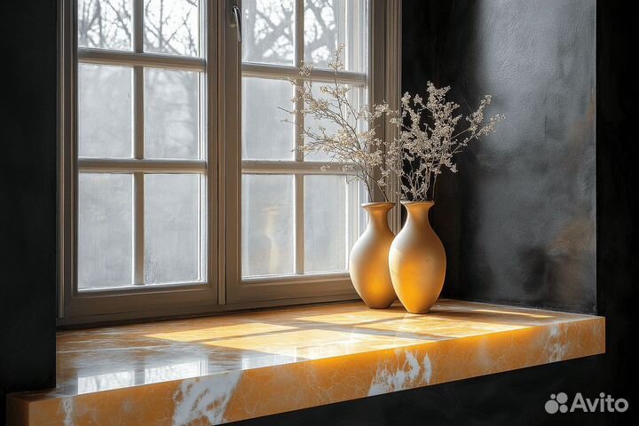 Подоконники под заказ из камня