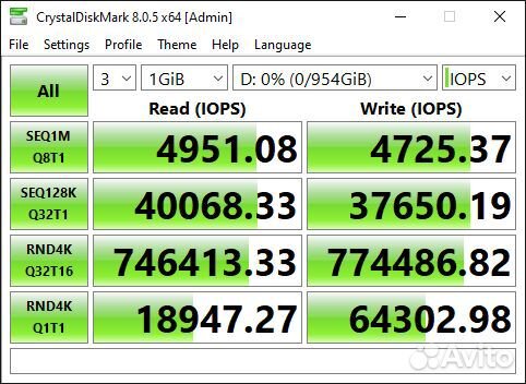 2230 1TB WD 740 m2 nvme ssd, как новый