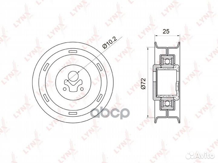 Ролик натяжной ремня грм PB1002 lynxauto