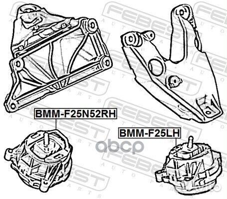 Подушка двигателя передняя правая bmmf25N52RH F