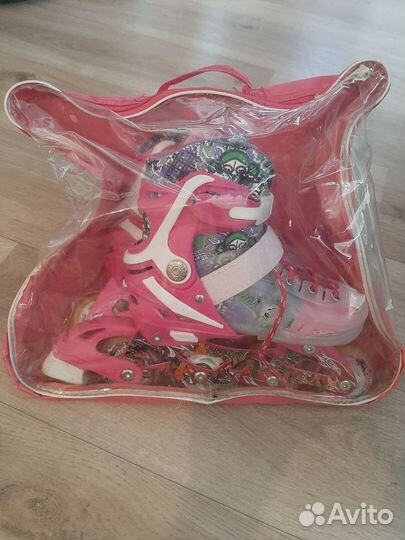 Роликовые коньки детские раздвижные р-р 29-33