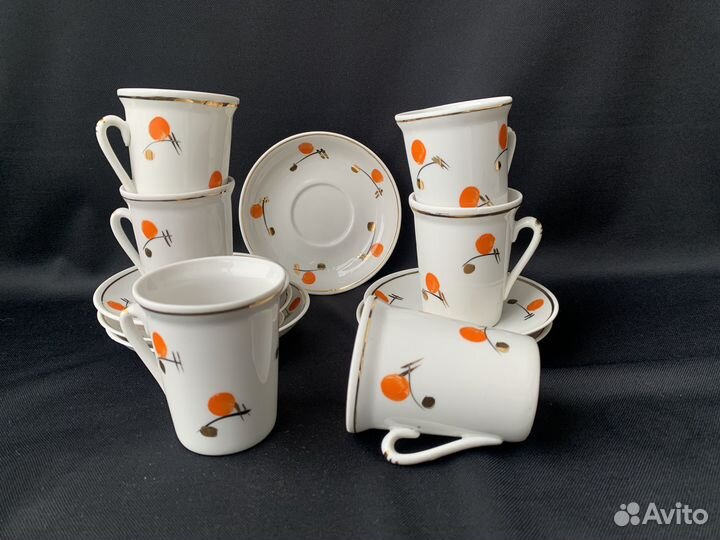 Кофейный сервиз СССР. 60 г. Городницкий завод