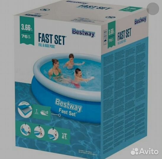 Бассейн fast set 366x76, 5377л