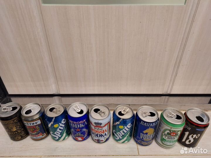 Банки из под пива водки спрайт 1996-1997