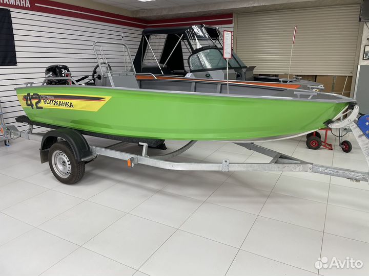 Лодка Волжанка 42 Skout + Yamery 30