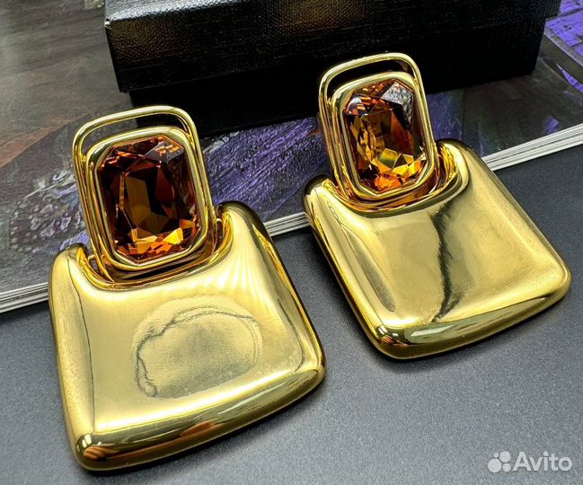 Серьги - клипсы YSL premium