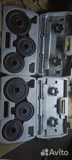 Гантели разборные по 10 кг