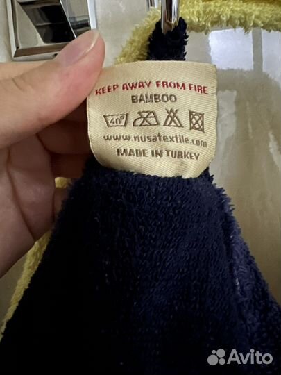 Мужской махровый халат с капюшоном