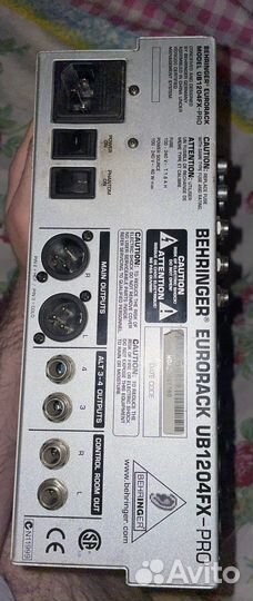 Микшерный пульт behringer eurorack ub1204fx pro