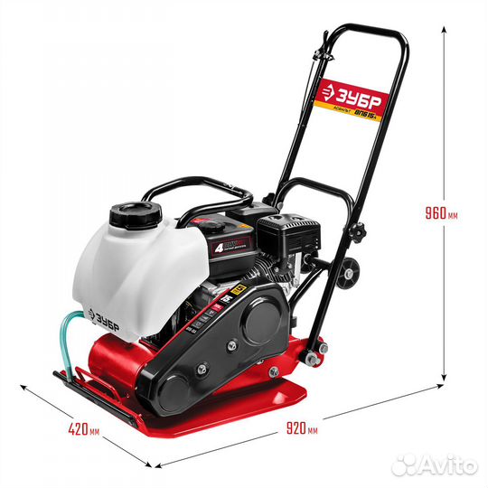 Бензиновая виброплита зубр Асфальт 85кг