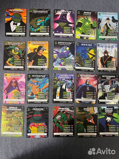 Коллекционные карты черепашки-ниндзя
