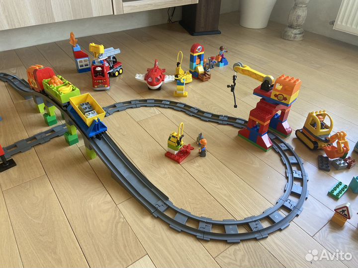 Lego duplo железная дорога, 7 наборов