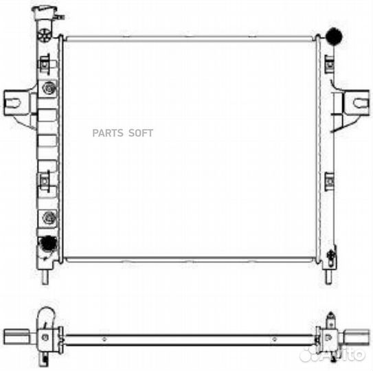Радиатор охлаждения Джип Гранд Чироки 1998