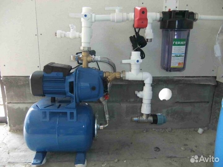 Замена установка насоса в скважине, колодце