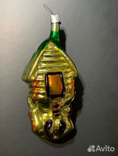 Избушка Царица дед Мазай елочная игрушка СССР