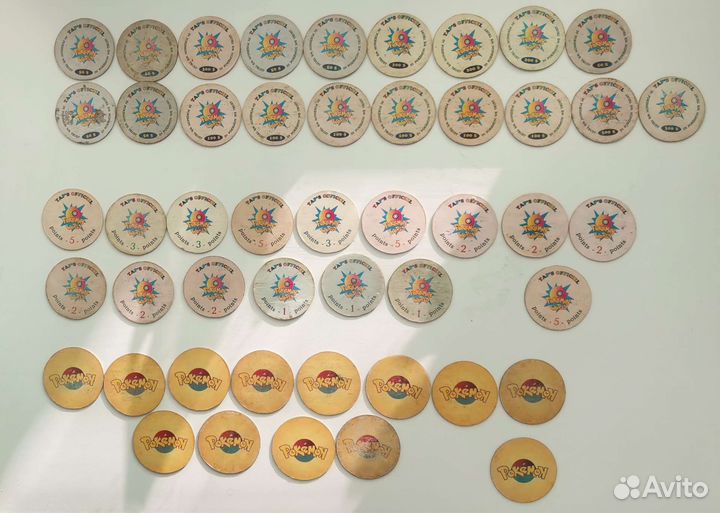 Фишки кэпсы сотки Покемон (Pokemon)