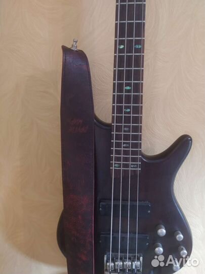 Гитарный Ремень из натуральной кожи