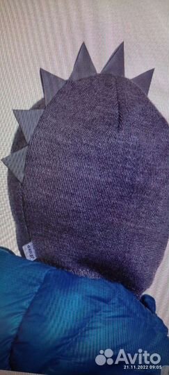 Шапка шлем для мальчика 52 54