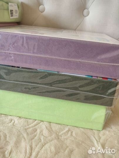 Трикотажная простыня на резинке, хлопок 100