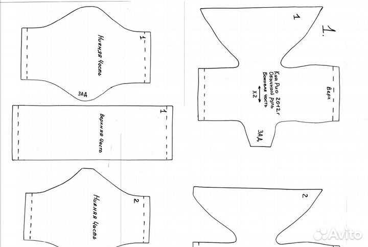 Выкройки для авто рулей