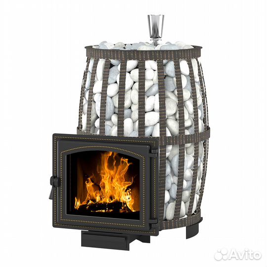 Дровяная печь везувий Легенда Русский пар Ковка 18