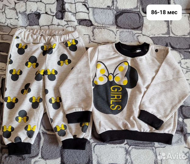 Костюмы для девочки 6-18 мес