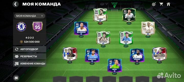 Fifa Mobile 95 овр