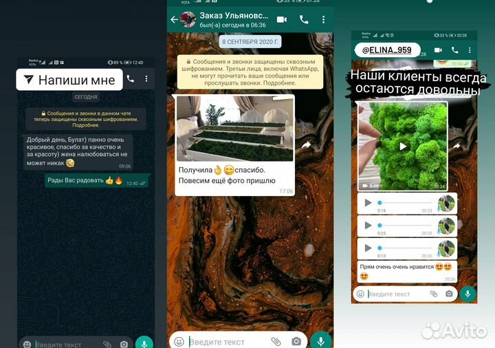 Мох стабилизированный. Картина