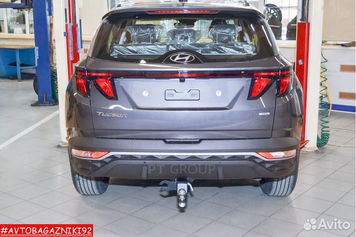 Фаркоп (тсу) под квадрат для Hyundai Tucson 2021