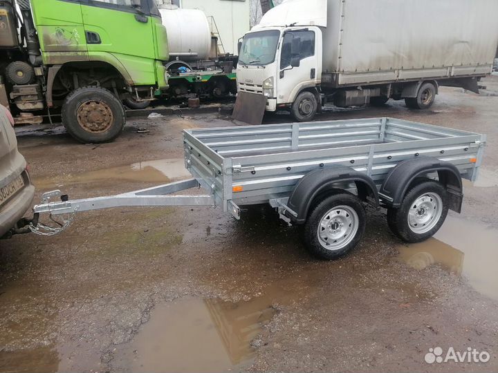 Прицеп двухосный 30.022.Офинкован.Есть запчасти