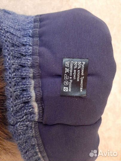 Шапка и манишка для мальчика 4-7 лет