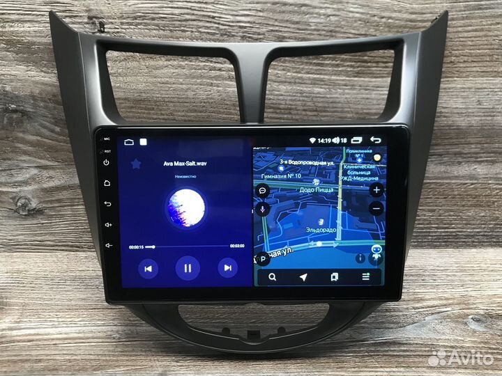 Магнитола Hyundai Solaris 8 ядер, 4G модем, камера