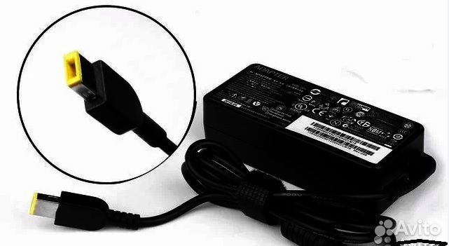 Блок питания Lenovo 20V 2.25A прямоугольный разъем