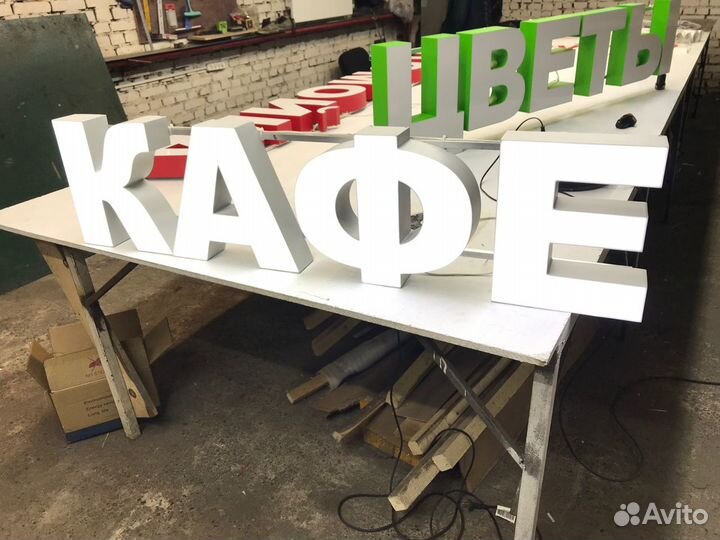 Вывеска кафе