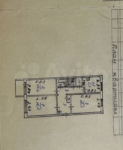 3-к. квартира, 78 м², 1/5 эт.