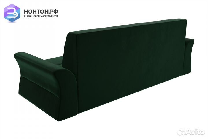 Диван дельфин Клайд велюр зеленый