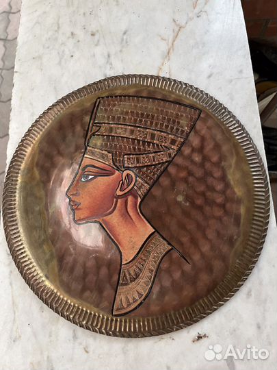 Настенная тарелка декор сссс Египет Нефертити