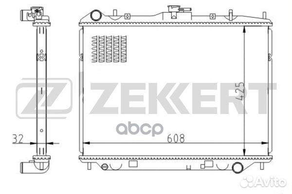 Радиатор охл. дв. Great Wall Hover 05- mk-1551