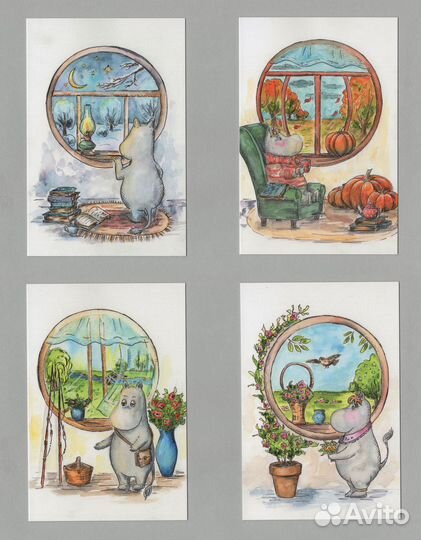 Муми-тролли набор 8 шт Знаменева Туве Янссон