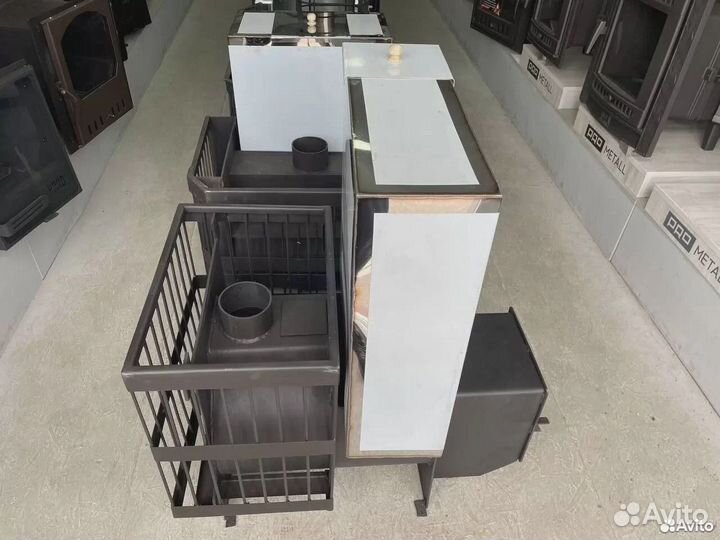 Печь для бани с баком