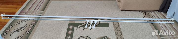 Карнизы для штор двухрядный металлический