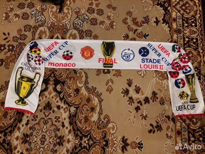 Шарф матчевый. мю - Зенит. Суперкубок. 2008 год