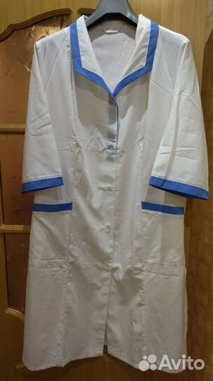 Халат рабочий белый спецодежда женский