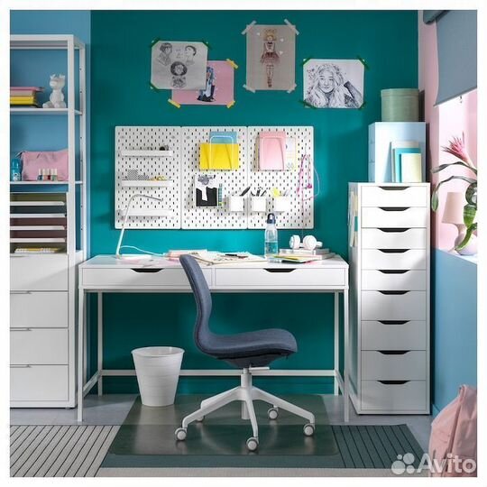Рабочий стол IKEA alex новый 132х58 см, 3 цвета
