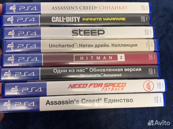 Игровые диски на ps4