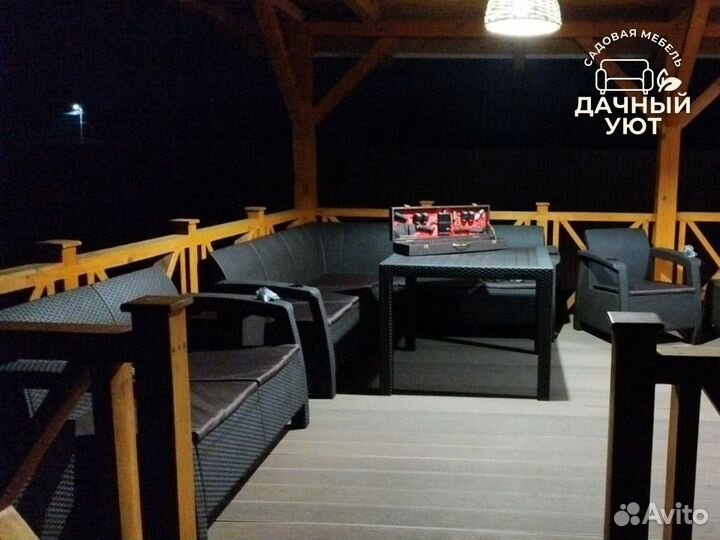 Мебель для дачи под Ротанг / Подушки в Подарок