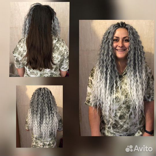 Афрокудри точечно(дредолоконы)